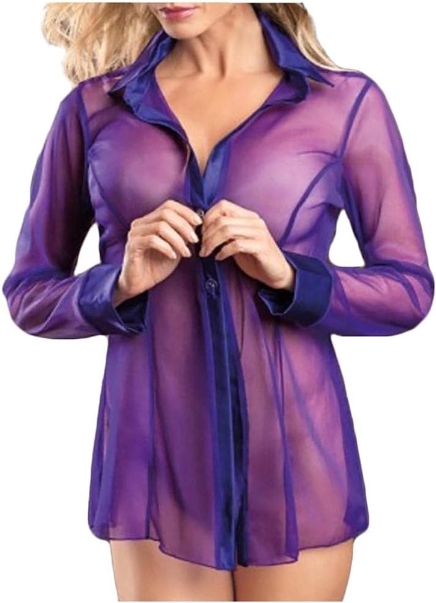 Bodystockings dames Dames Sexy Ondergoed Pyjama Met Lange Mouwen Rode Tops S-3XL
