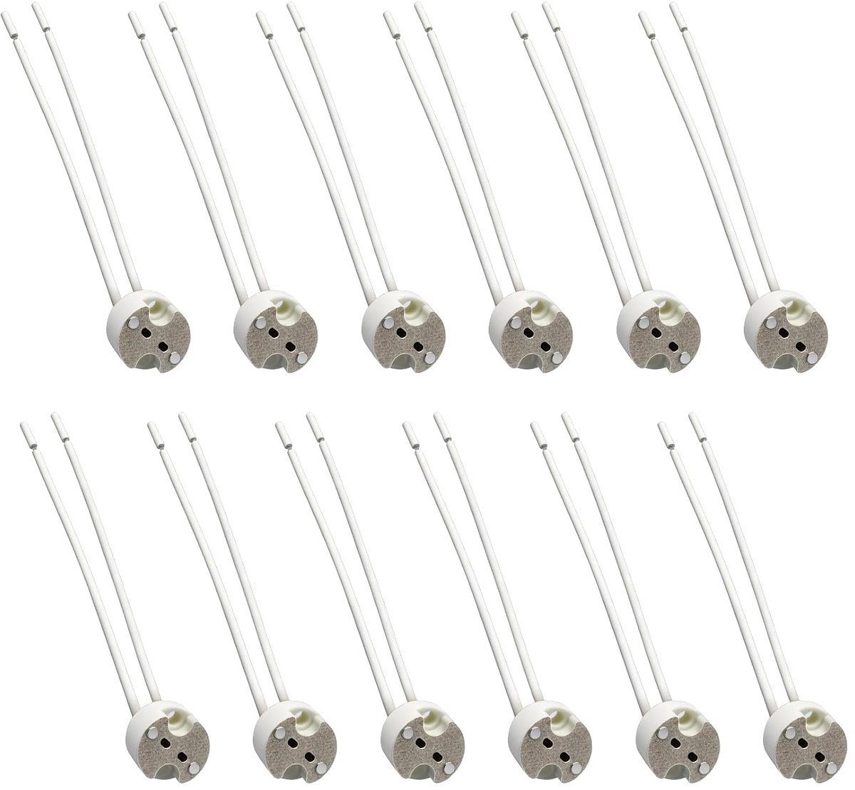 Lamphouder Socket Adapter van Keramiek, 12 Stuks