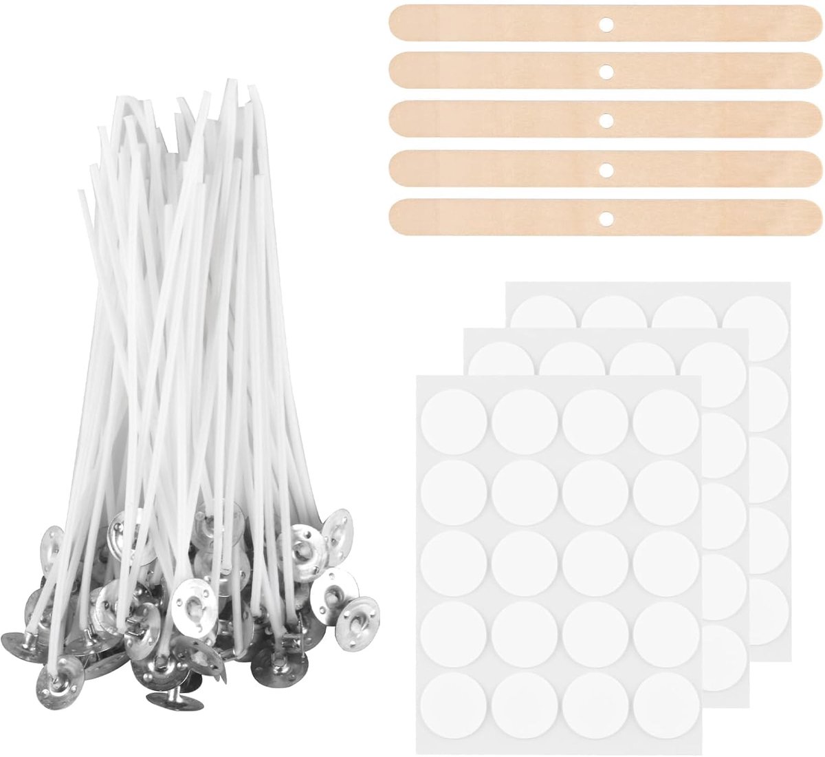 Lonten 100 stuks 10 cm set om zelf kaarsen te maken