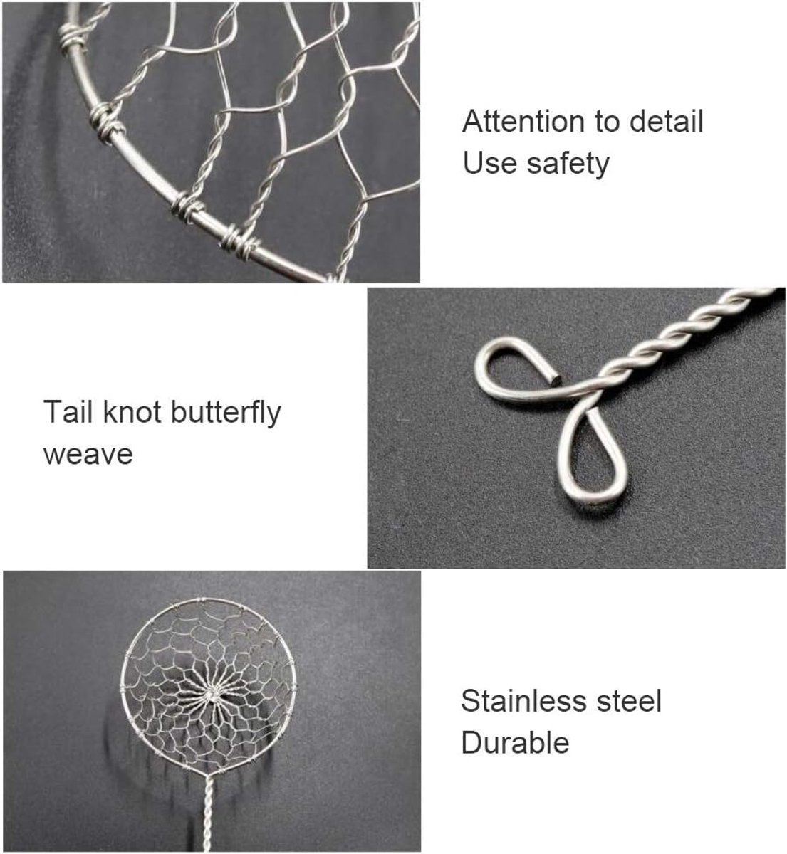 Zeef Skimmer kit, Lange Handvat Vergiet, Mini Roestvrij Staal Draad Voedsel Zeef Lepel Set, Fondue Zeef Roestvrij Staal Fondue Zeef — cadeau in Cadeau-ideeën - foto 3