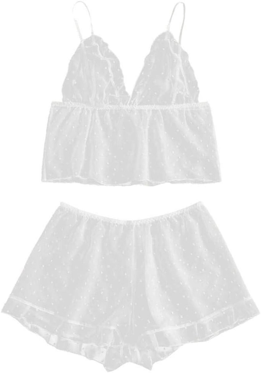 Dameskleding Vrouwen sexy lingerie nachtkleding draadloze bh slips ondergoed uitgehold kostuum