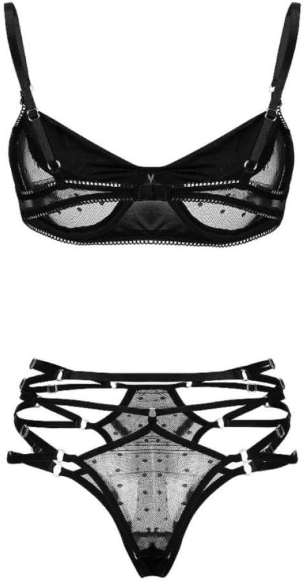 Dames 2 ST Vrouwen Sexy Lingerie Kanten Beha Ondergoed Thong Verleiding Perspectief Erotische Porno Sex Dames Nachtkleding Set