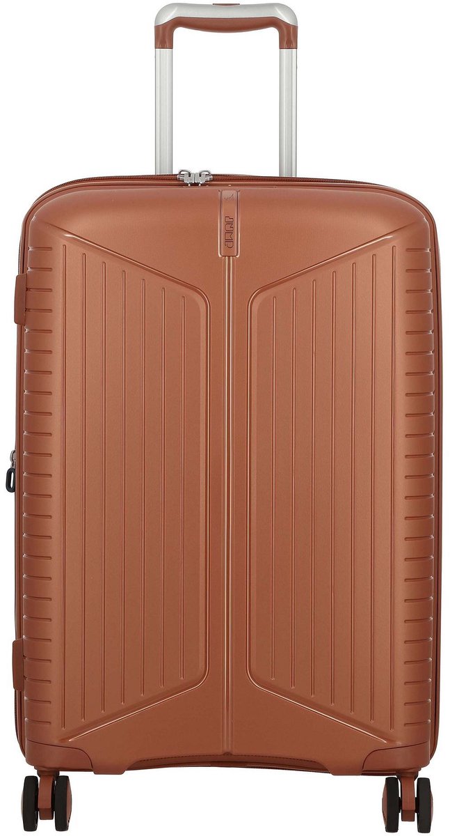 Jump Evae 4 wielen Cabinewagen 55 cm - Harde bagage - TSA slot - copper
