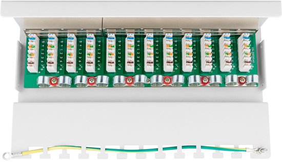 CAT 6 mini/desktop patchpaneel, 12-poorts (1 U) van cat — afbeelding 4