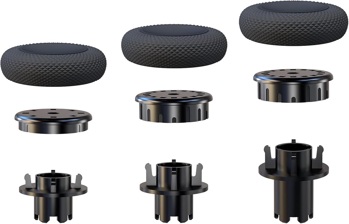 SnelShoppen - Hoogte Verstelbare Thumbsticks voor Dual-Sense Edge Controller - 1 Lage, 1 Midden, 1 Hoge - Voor Perfecte Grip en Precisie