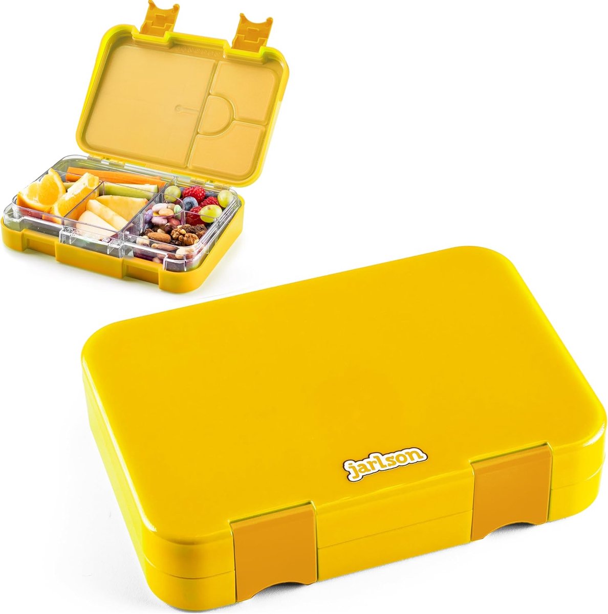 SnelShoppen - Broodtrommel voor Kinderen - 6 Vakken Bento Box - Vaatwasmachinebestendig - Lekvrij - Tritan Snackbox - Peuterspeelzaal en School - 850