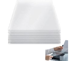 20 vellen A4 inkjet overheadfolie voor inkjetprinters, premium transparante folie met microporeuze coating, ideaal voor overhead-projectoren, zeefdruksjablonen en creatieve projecten