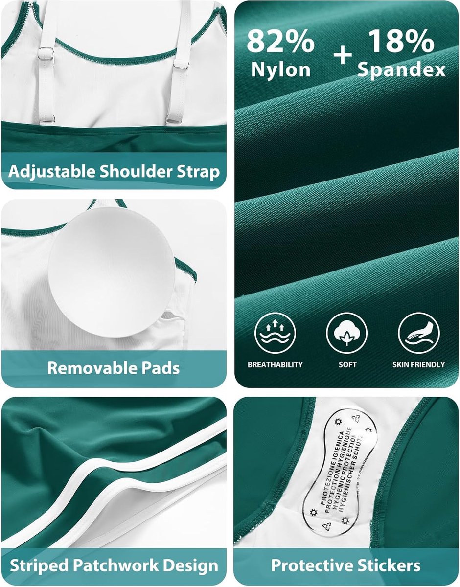 Badpak voor dames, tweedelig, push-up, gevoerd, bikini, zee, strand, zwembad, curvend, verstelbaar