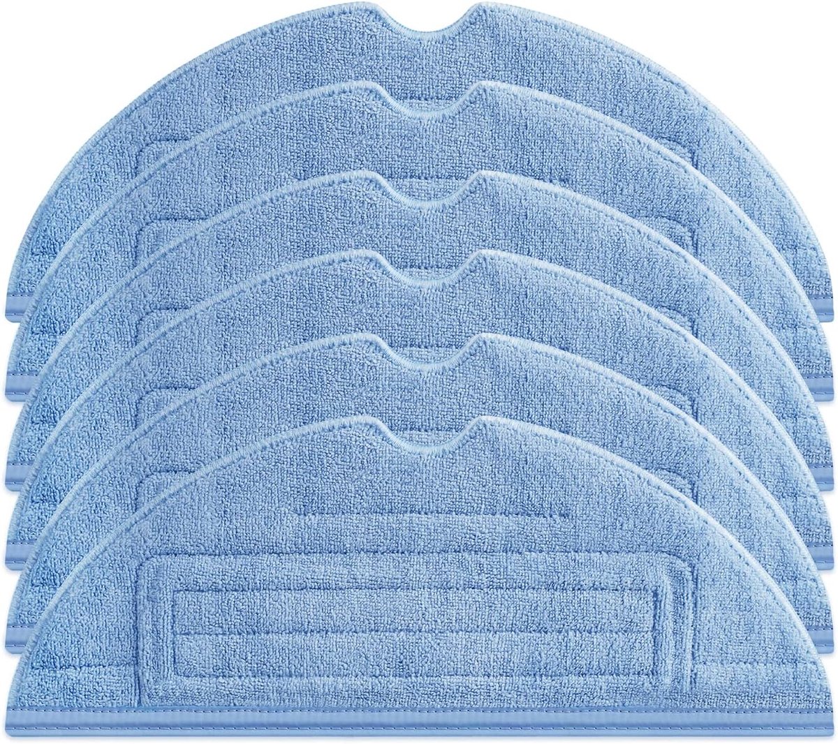 Geschikt voor Roborock S7/S7+/S7 MaxV/S7 MaxV Ultra/S8/S8+ - Microvezel Dweilpads - herbruikbaar, wasbaar (6 stuks)