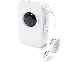 Label Printer Pocket Smartphone Label Maker BT Draadloos Thermisch Afdrukken 203DPI Ondersteuning 15mm Breedte Zelfklevende Tag DIY Date Journal Studie Sticker Compatibel met Android iOS voor