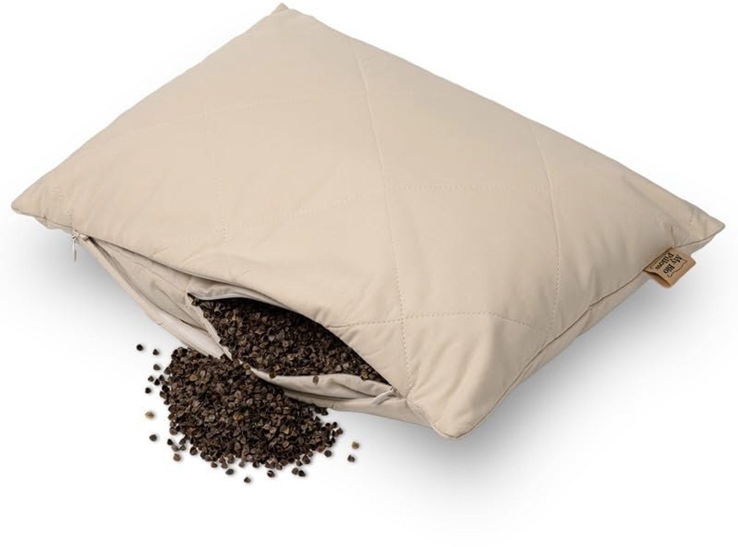 Duraxl Nekkussen - Boekweit - Ergonomisch - 30 x 40 cm Beige