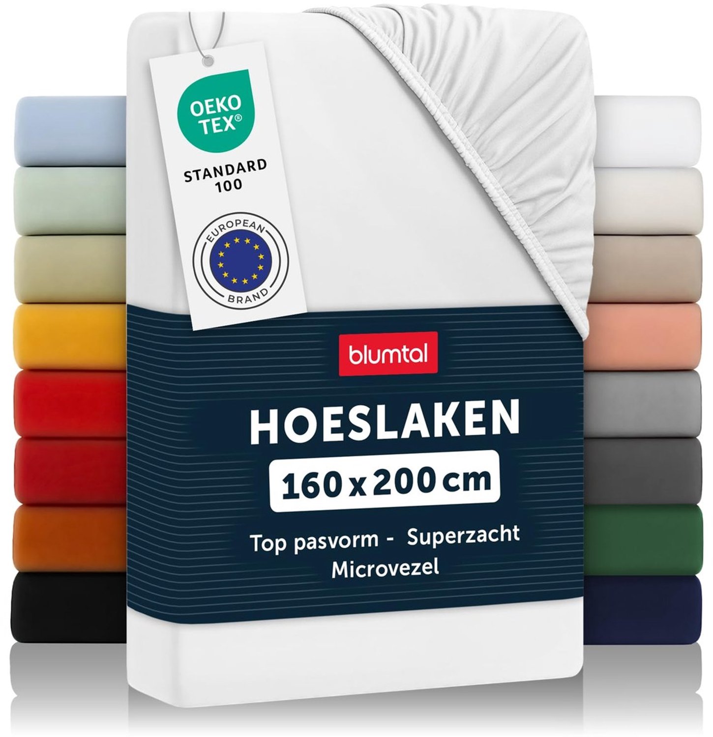 Duraxl Hoeslaken - Microvezel - Wit - 160 x 200 cm