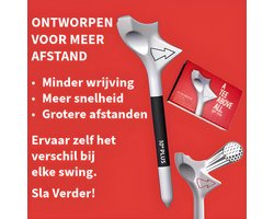 Stripe golf tees More Distance 83 mm - 10 stuks met richtingspijl
