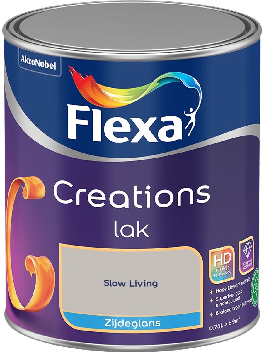Flexa - Creations Lak Zijdeglans - Slow Living - 750 Ml - Kleur Van Het Jaar 2027