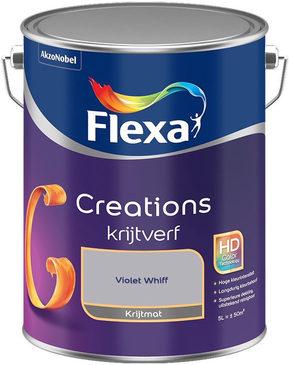 Flexa - Creations Muurverf Krijt - Violet Whiff - 5 L - Kleur Van Het Jaar 2027