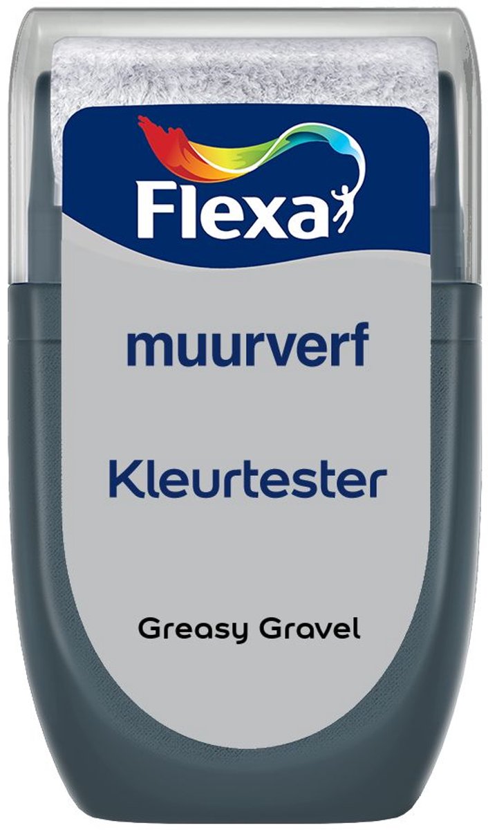 Flexa - Kleurtester Muurverf - Greasy Gravel - 30 Ml - Kleur Van Het Jaar 2027