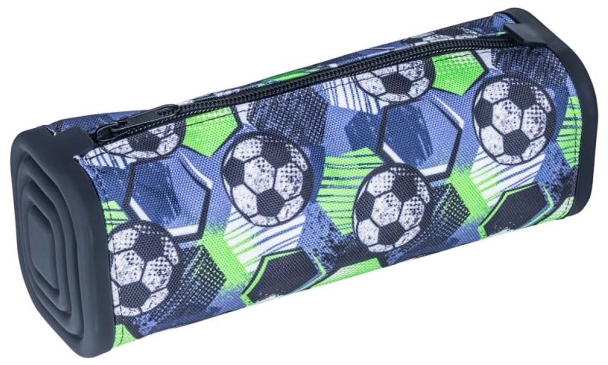 Siliconen etui vierkant 21 x 7,2 x 7,2 cm - met print - zwart-groen - perfect voor organisatie - ShopVlot