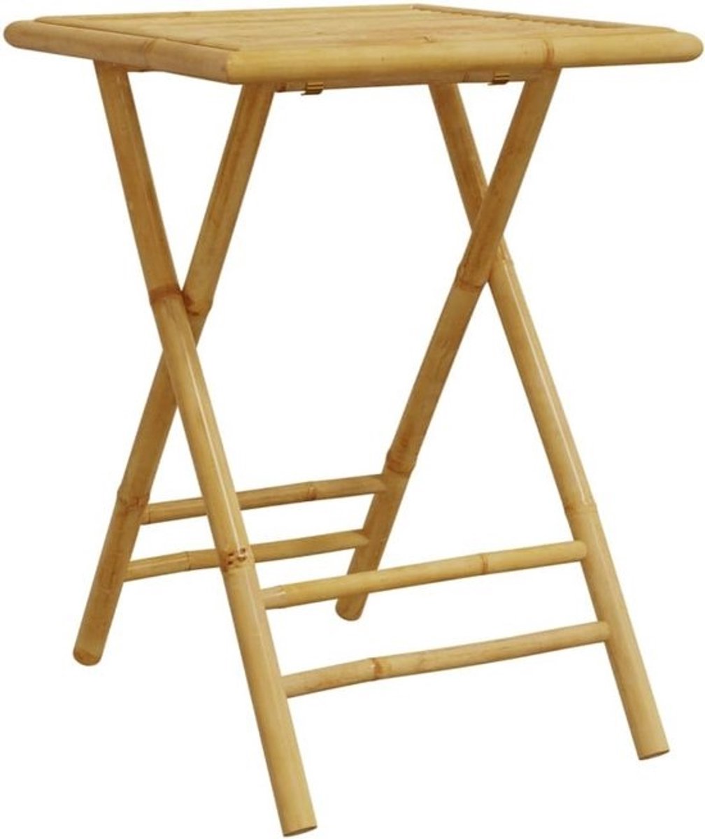Opvouwbare Bamboe Bistrotafel 55x55x75 cm voor Buiten en Balkon