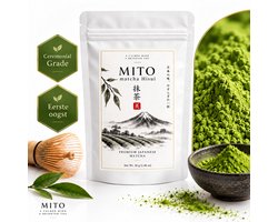 Mito HISUI Japanse Matcha - Ceremonial Grade A Eerste Oogst - Matcha thee poeder - Japanse matcha poeder puur - 30g