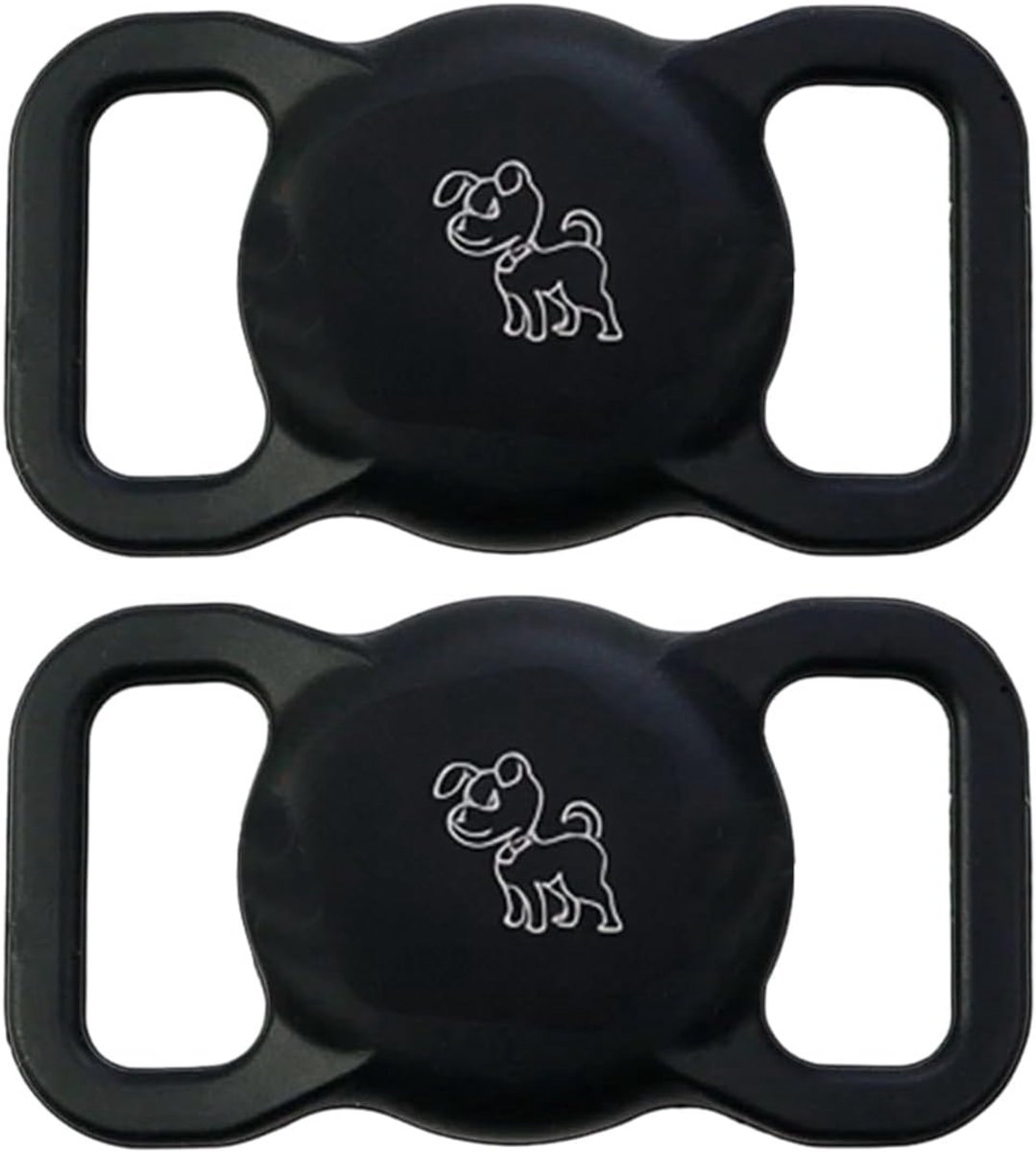 2 stuks AirTag-hondenhouder, AirTag siliconen hoes voor honden en katten, accessoires voor huisdieren, waterdicht