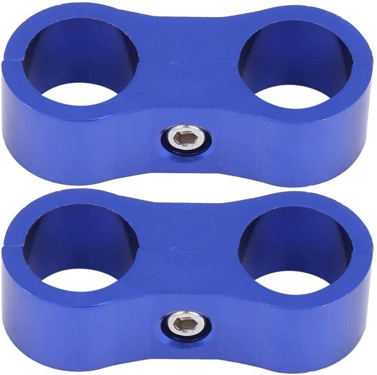 2 stuks AN6 gevlochten slang voor universele adapter - Blauw, brandstofslang, olieslang, hoge drukslang
