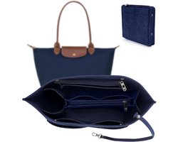 organizer voor Longchamp M, tasorganizer, handtassen, organizer van vilt, organizer tas dames voor Longchamp Le Pliage met multifunctionele vakken, groot volume