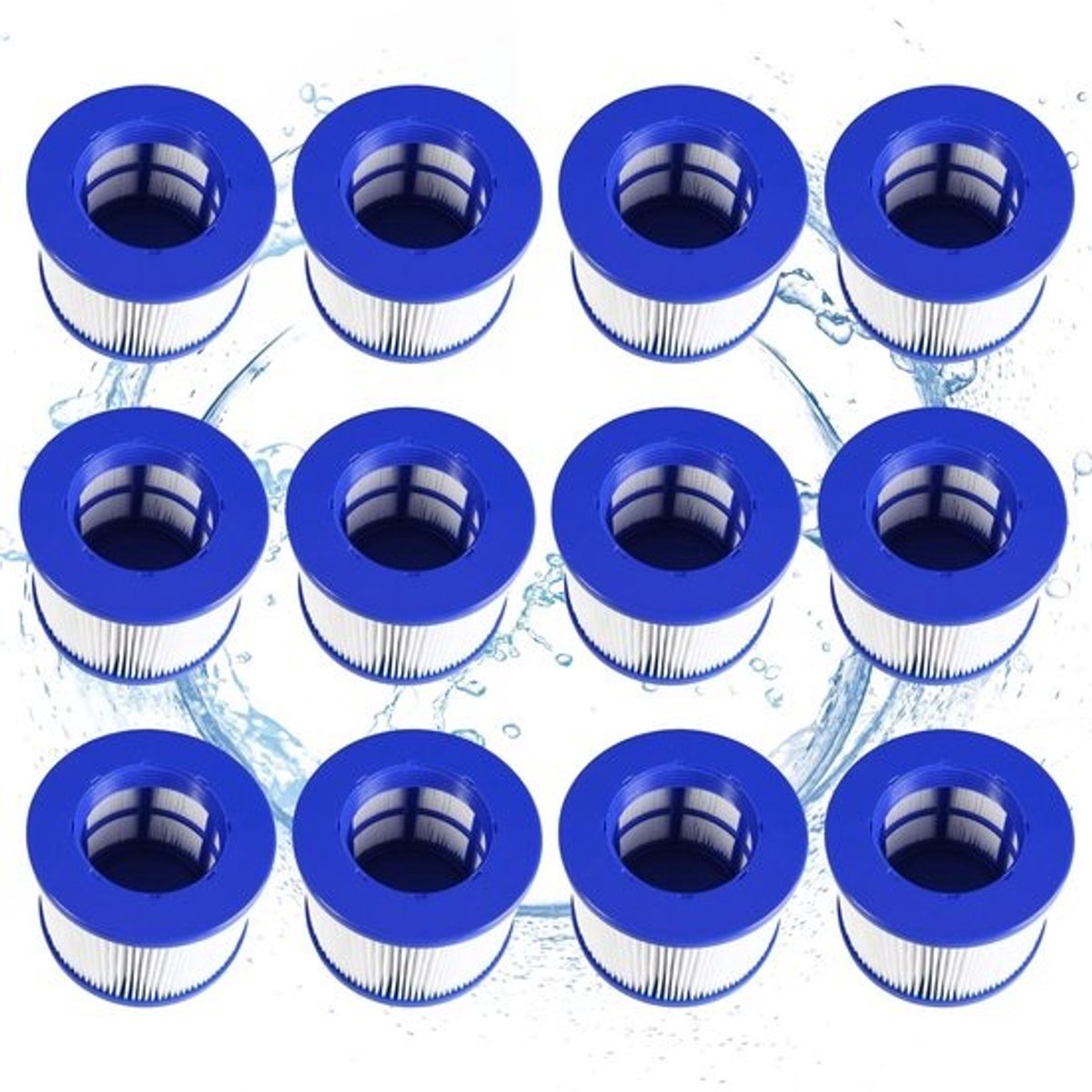 Solidchoice - Filter voor Opblaasbare Spa, Vervangend Filterpatroon (12 Stuks)