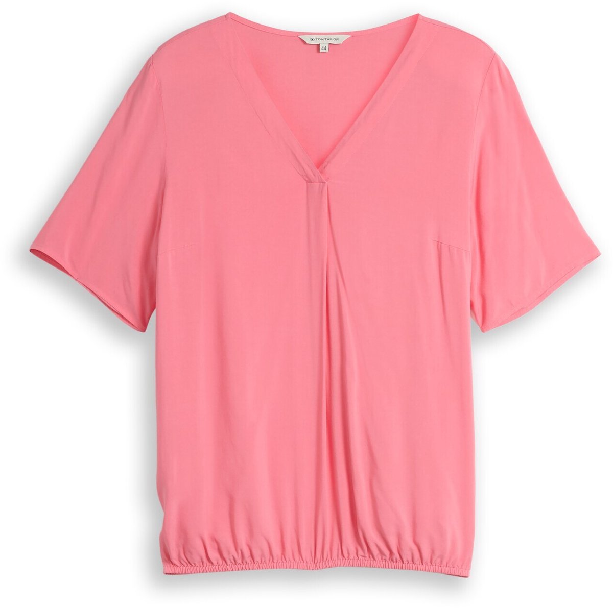 Tom Tailor - Plus Size - Blouse van viscose - Maat 54 - soft fuchsia pink
