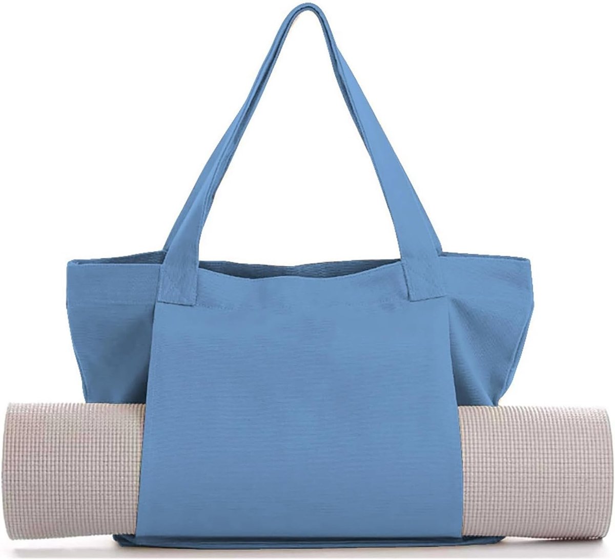 Yoga Tas met Vochtcompartiment, Canvas Schoudertas voor Yogamat, Ideaal voor Sauna, Reizen en Training