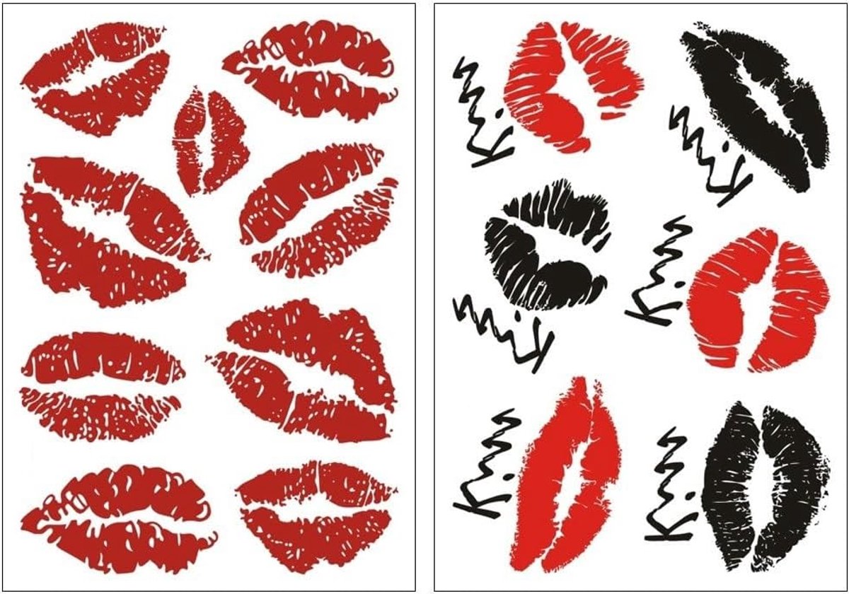 Tijdelijke Lippen, 2 vellen