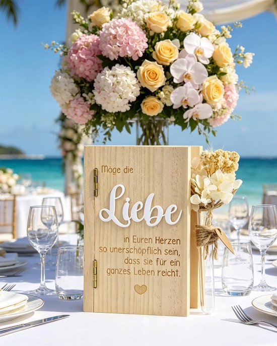 Bruiloft hout huwelijksgeschenken voor bruidspaar — afbeelding 5