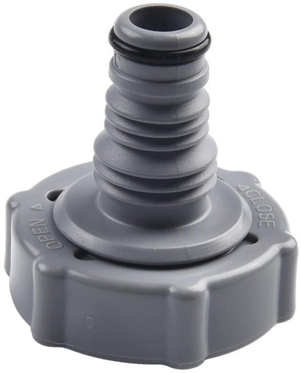 geschikt voor Bestway P6H1419 afloop Slang adapter - slangadapter - grijs - Ø 32 mm