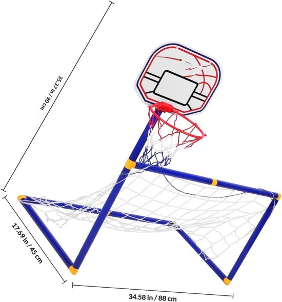 Voetbaldoel Basketbalhouder Voetbalnet voor Kinderen Voetbalnet Gegraven Basketbalmand voor Kinderen Draagbare Basketbalmand — afbeelding 5