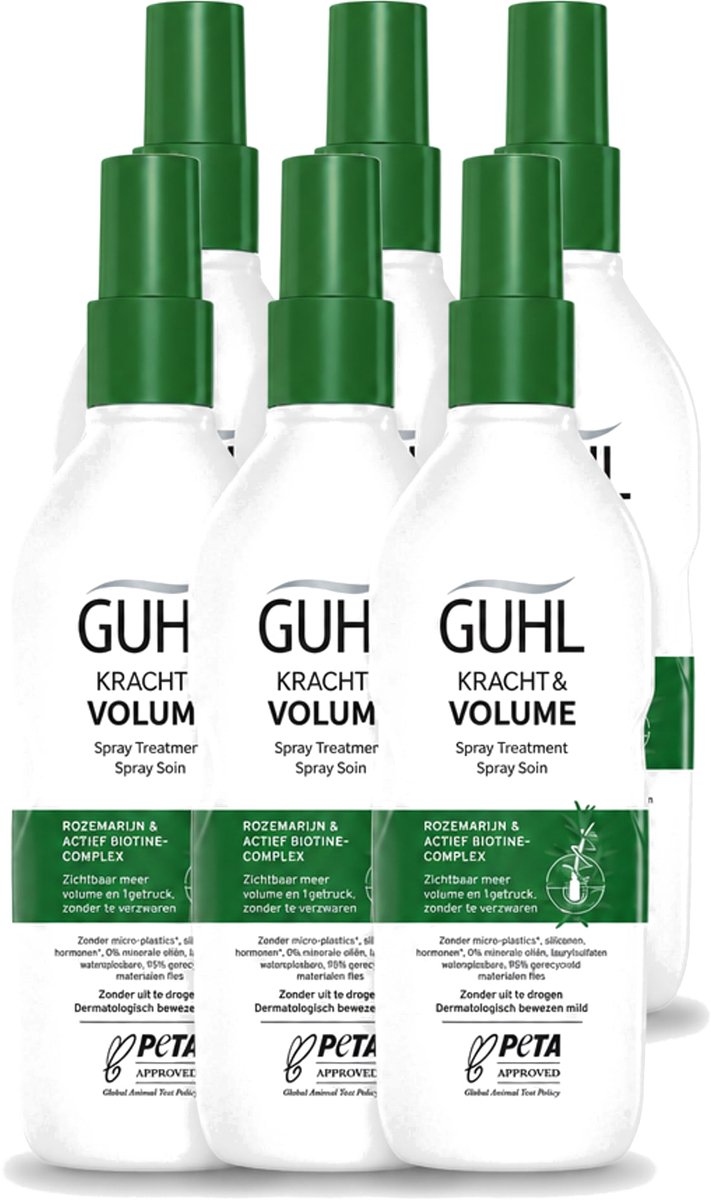 6 x Guhl – Spray Treatment – Kracht & Volume – 150 ml - Voordeelverpakking - 6 stuks