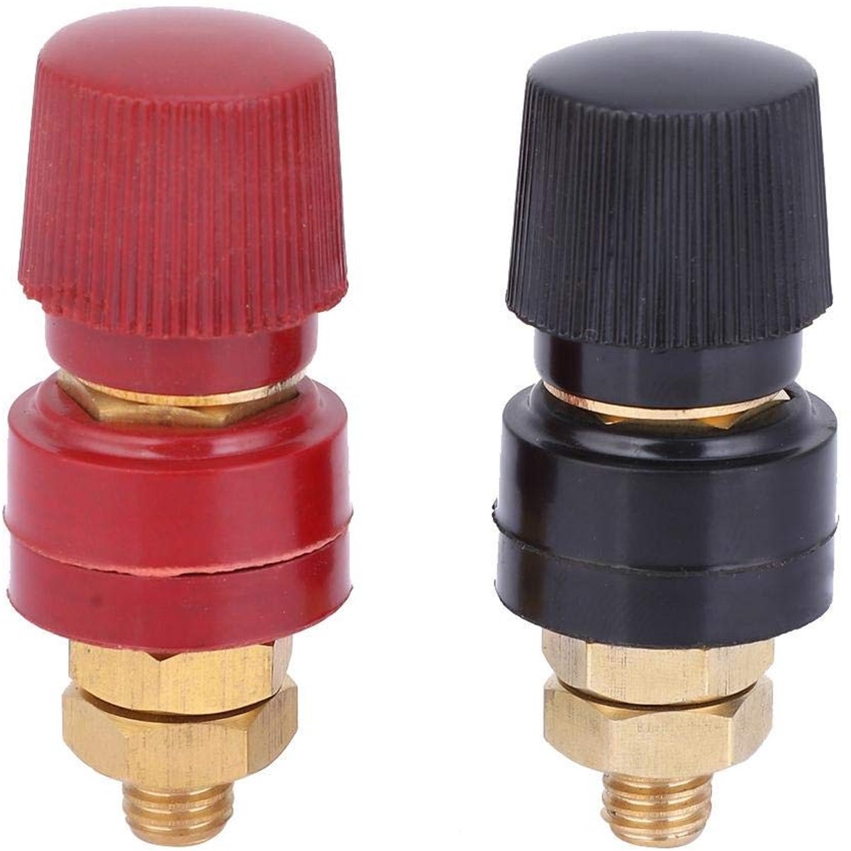 Binding Post Socket 2pcs, M8 Draad, 0V-380V, 200A Banana Socket, Geschikt voor Speakers, 2 Polige Aansluiting, Hoogwaardige Koper Terminals