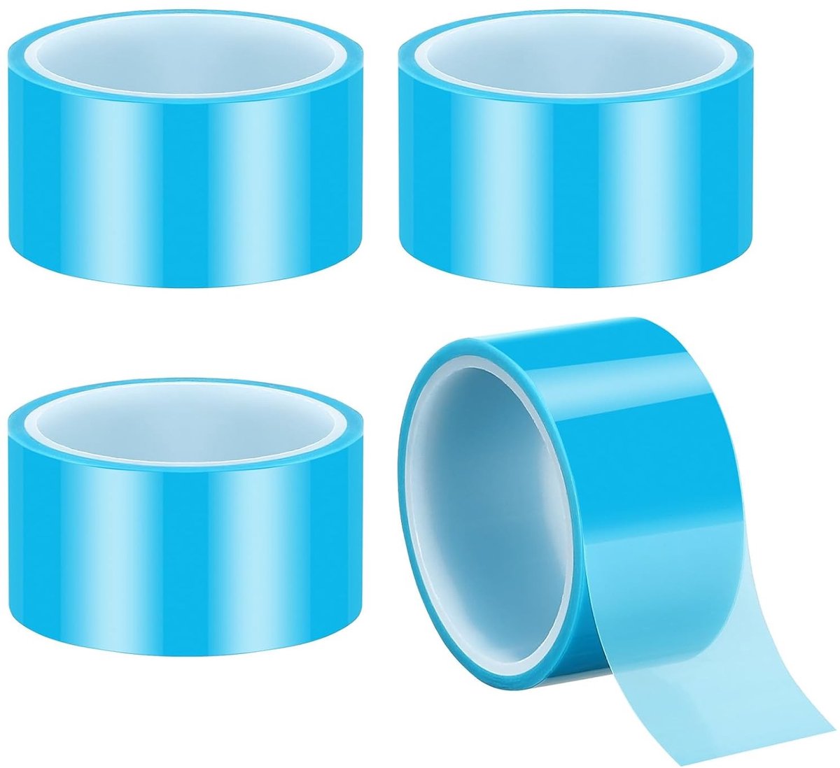 Duurzame Epoxy Lijmtape, 4 Rollen van 2.5cm x 5m, Naadloze Tape voor Kunsthars, Maken van Riviertafels en Handgemaakte Projecten