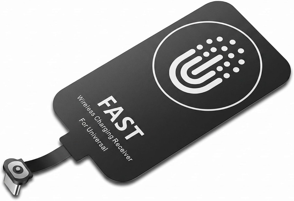 Draadloze Oplaadontvanger Type C met Magnetische Achterpatch, Meerdere Beschermingen en Oplaadmethoden voor USB C Telefoons