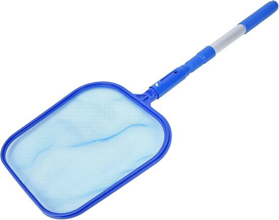 Zwembadskimmer, Bladhark, Zwembadreinigingsset met Telescopische Aluminium Steel van 28 X 24 Cm (11 X 9,6 inch) voor Zwembad, Vijver en — afbeelding 4