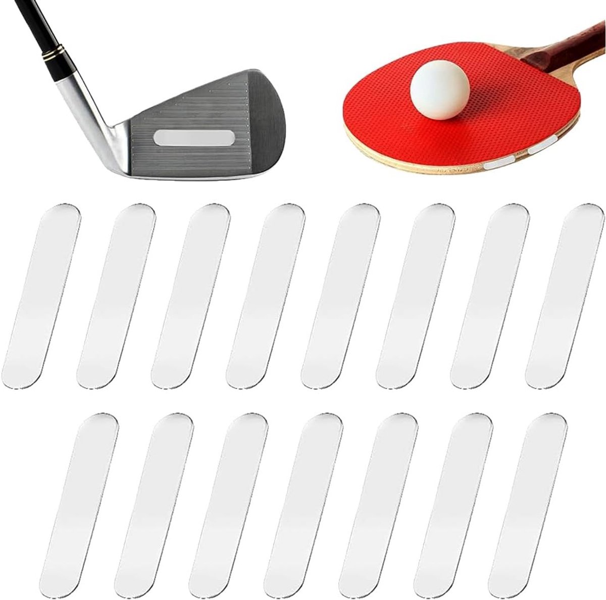 15 Stuks Tennisracket Gewichten voor Randbescherming en Versterking van Rackets - 3g Zilver