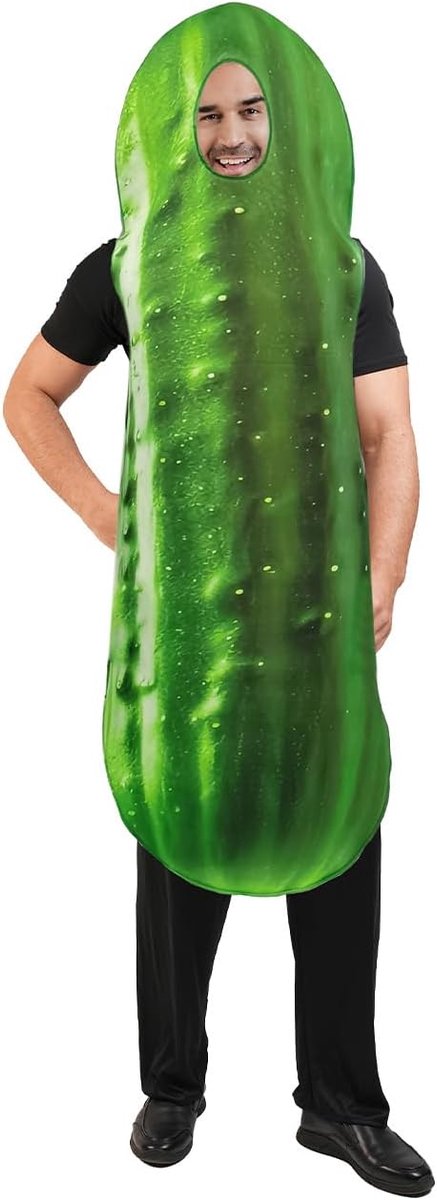 Volwassen Komkommer Kostuum, Halloween Kostuum Voor Themafeestje