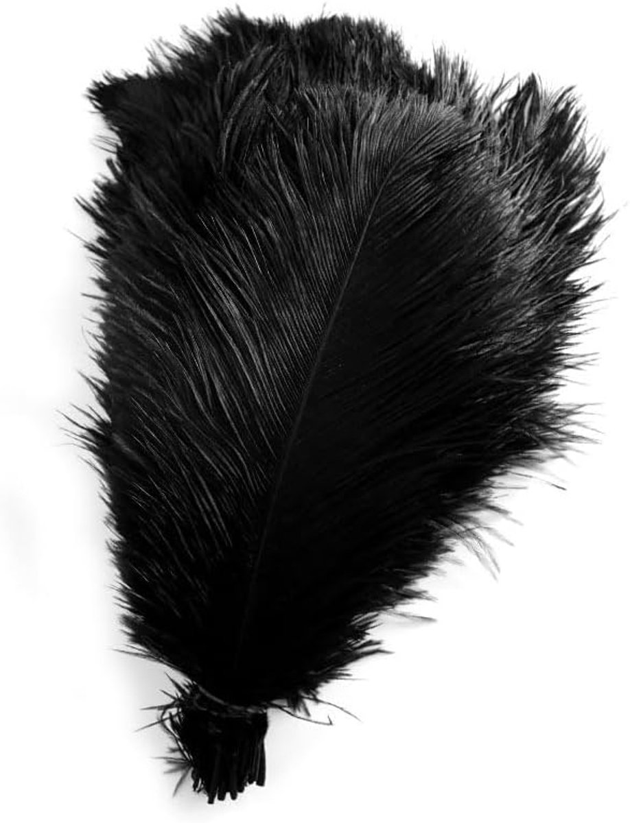 Veren, 30-35 cm, mooi boeket, veren, decoratieve veren, plum, struisvogelveren om te knutselen, veren, decoratie voor doe-het-zelf handwerk, bruiloft, feest