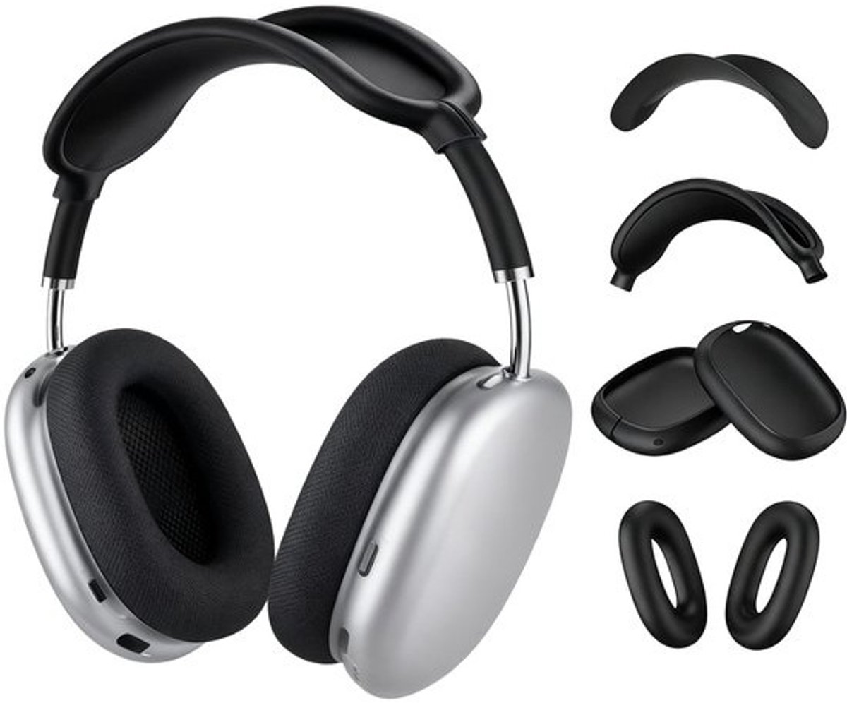 Dailygoods - 4-in-1 Siliconen Hoes voor Hoofdtelefoon