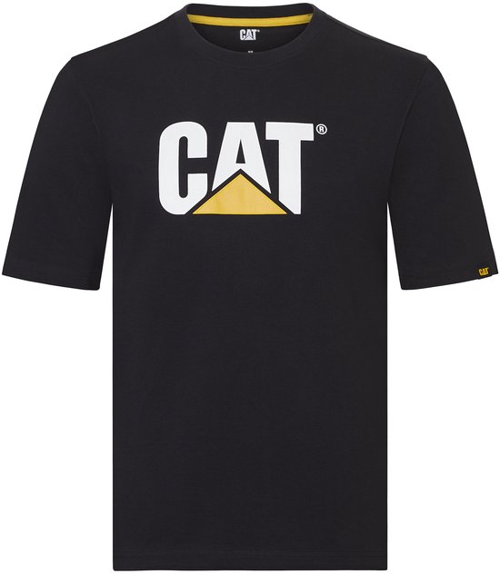 CAT TM LOGO T-shirt Zwart Maat M