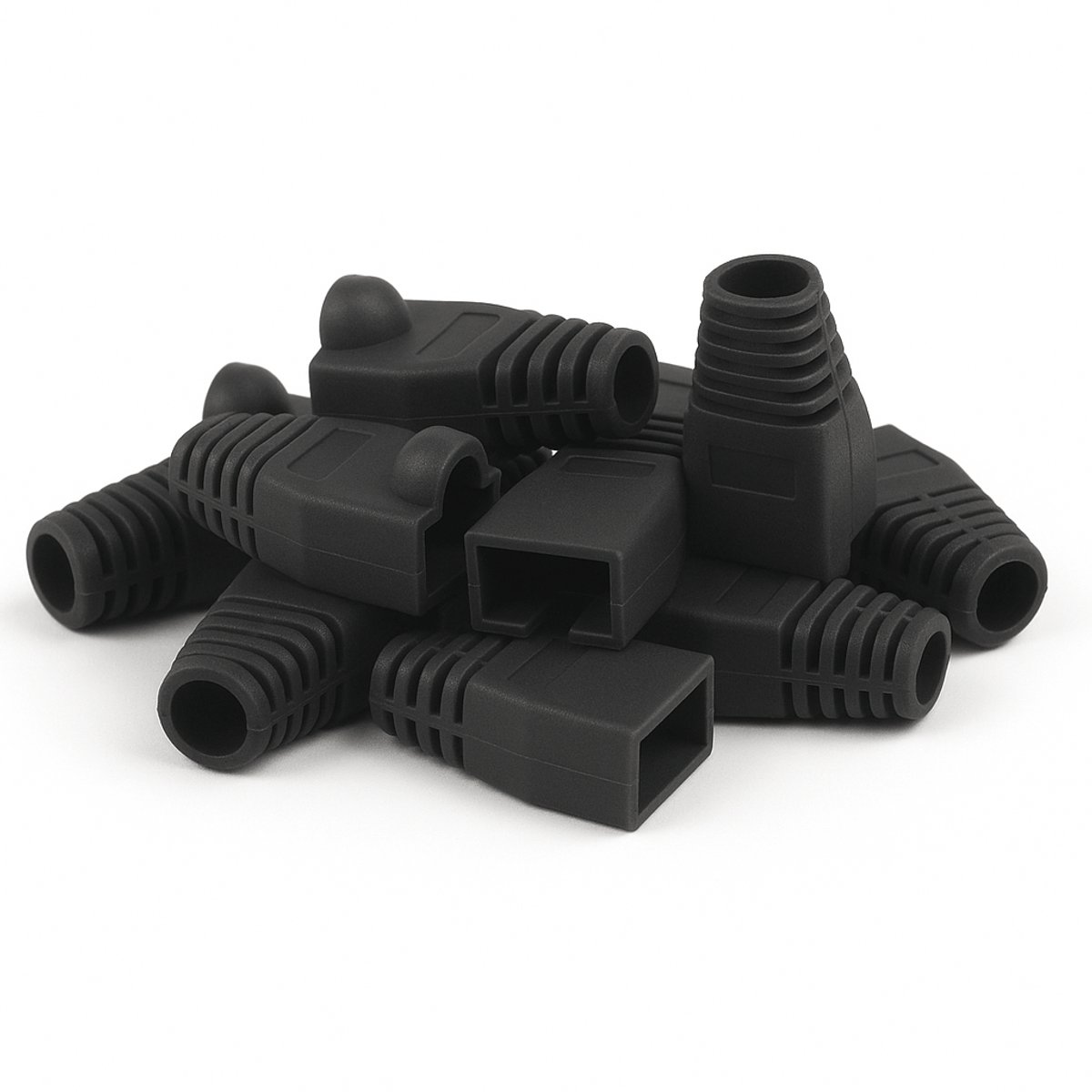 DANICOM RJ45 Kabeltule Zwart Large - 10 stuks