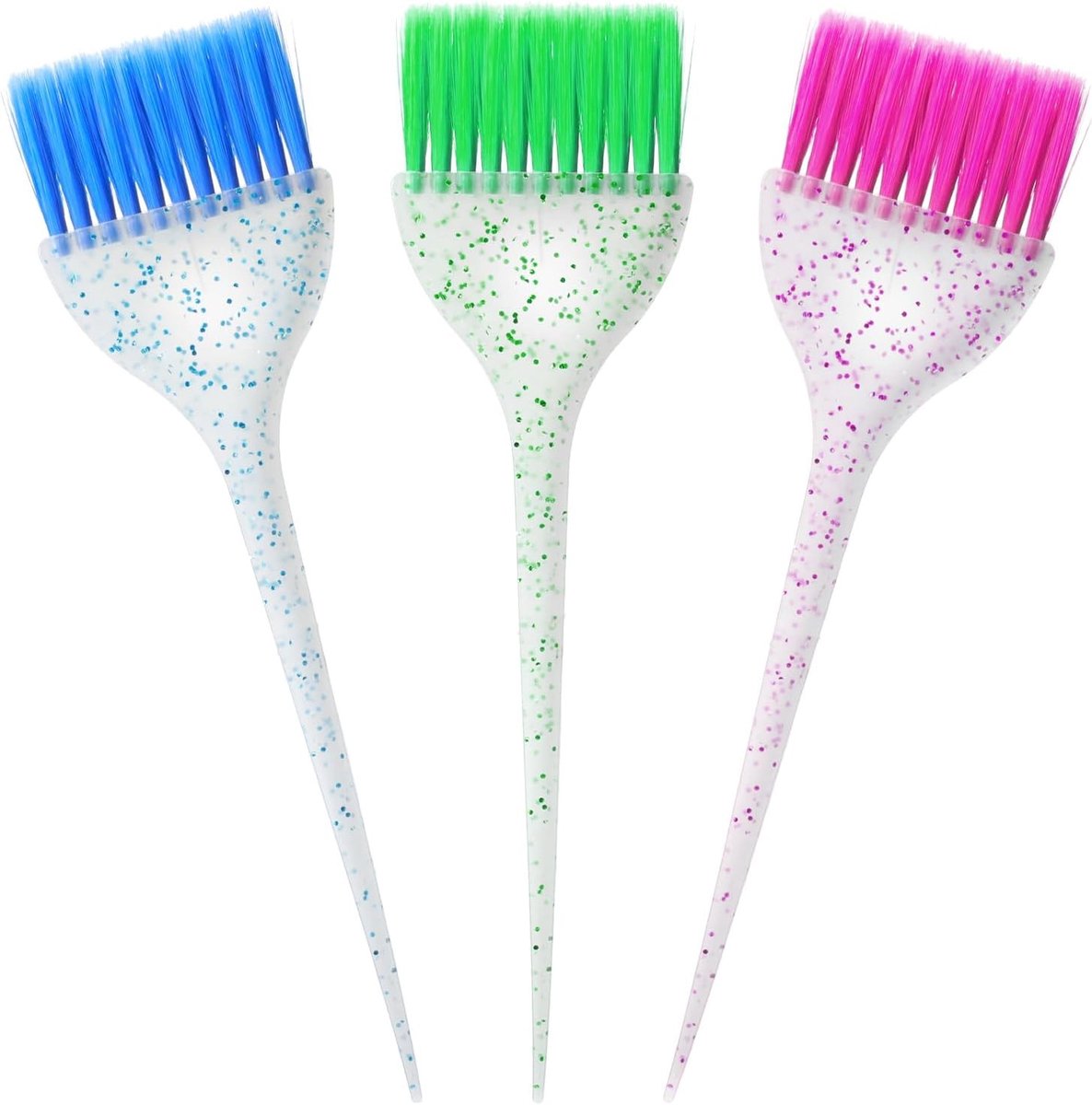 Complete set voor haarkleuring met 3 accessoires, haarverfkwast en applicatietools voor perfecte haarkleur.
