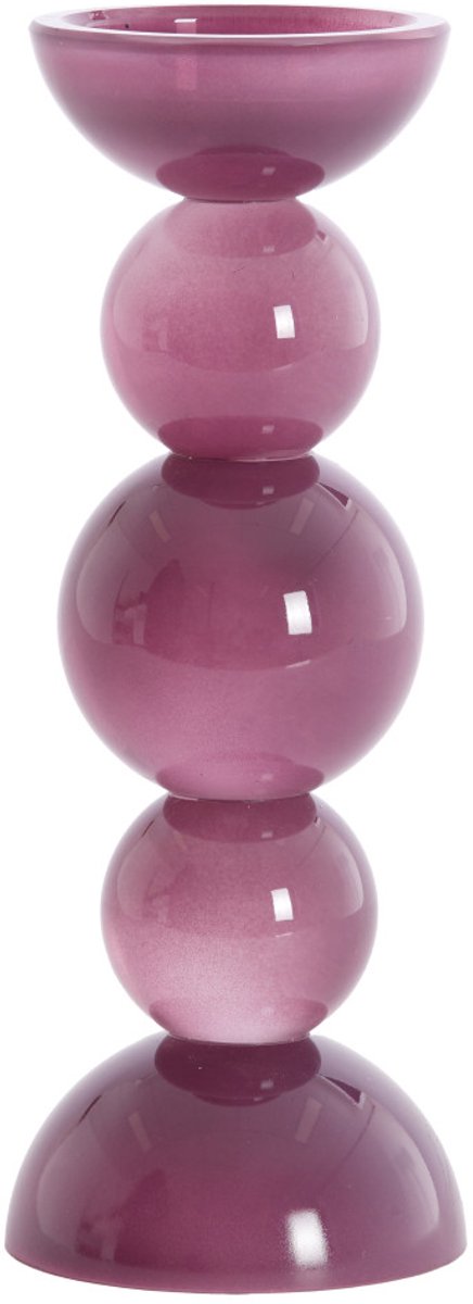 Light & Living Kaarsenhouder ITINGA - Ø10x26.5 cm - Paars