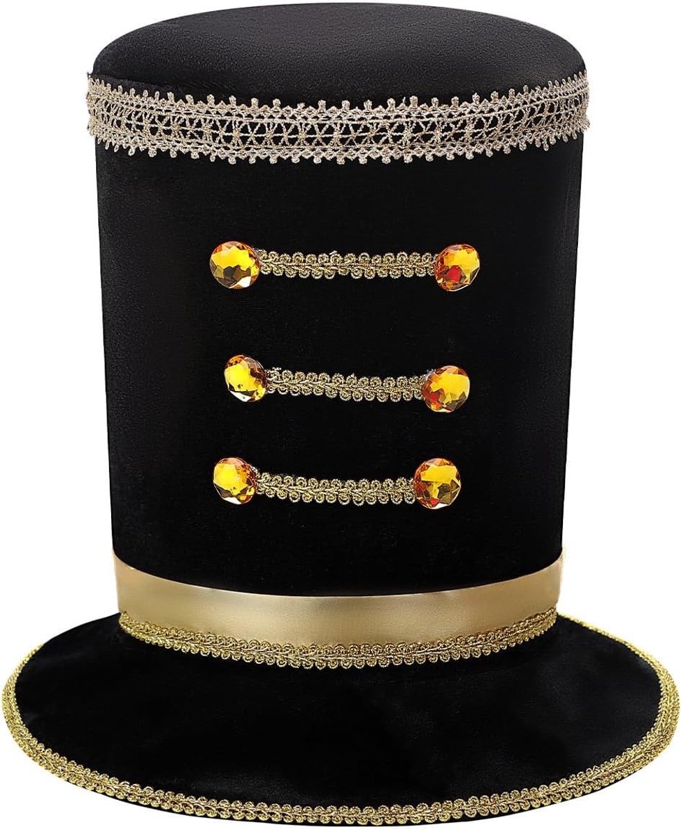Notenkrakerhoed van fluweel voor volwassenen - Perfect voor Kerstmis, carnaval en Halloween kostuumaccessoires, soldatenhoed en cosplay