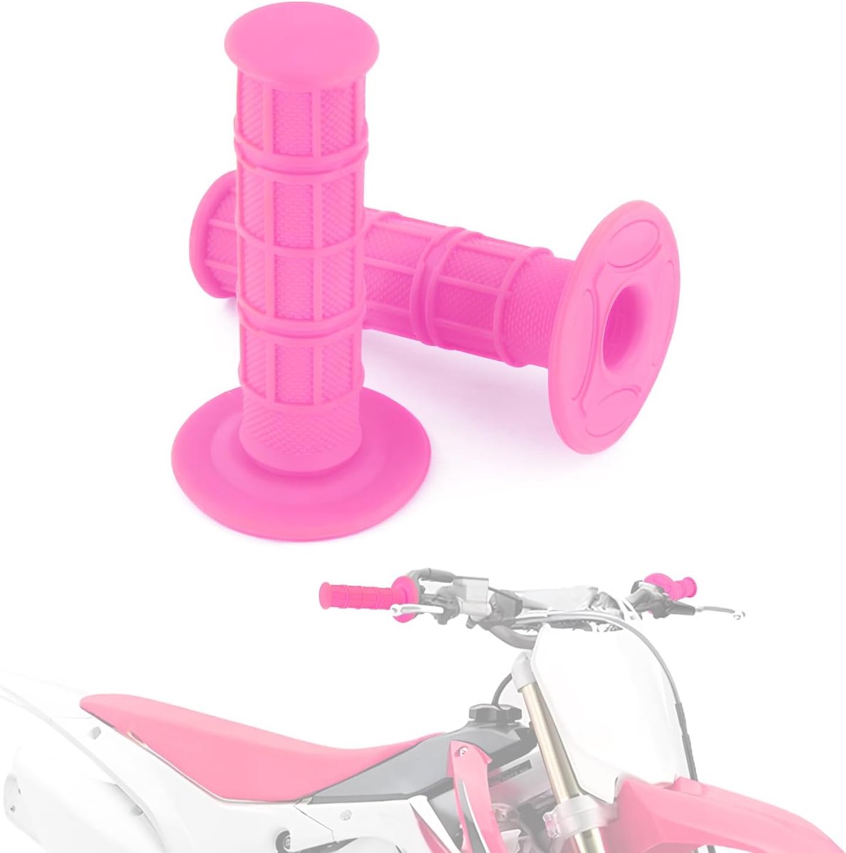 22 MM 7/8 "Universele Motorfiets Stuur Grips Anti-slip Rubber Motocross Gel Stuur End Grips - 2Pc