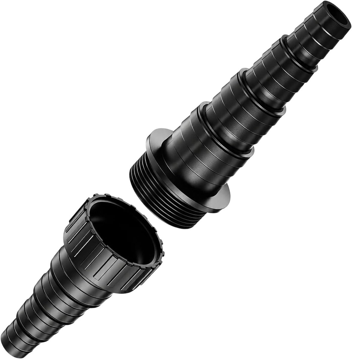 Hose Connector Adapter voor Tuin en Vijver, 38 mm, Geschikt voor Diverse Slangen en Verbindingen