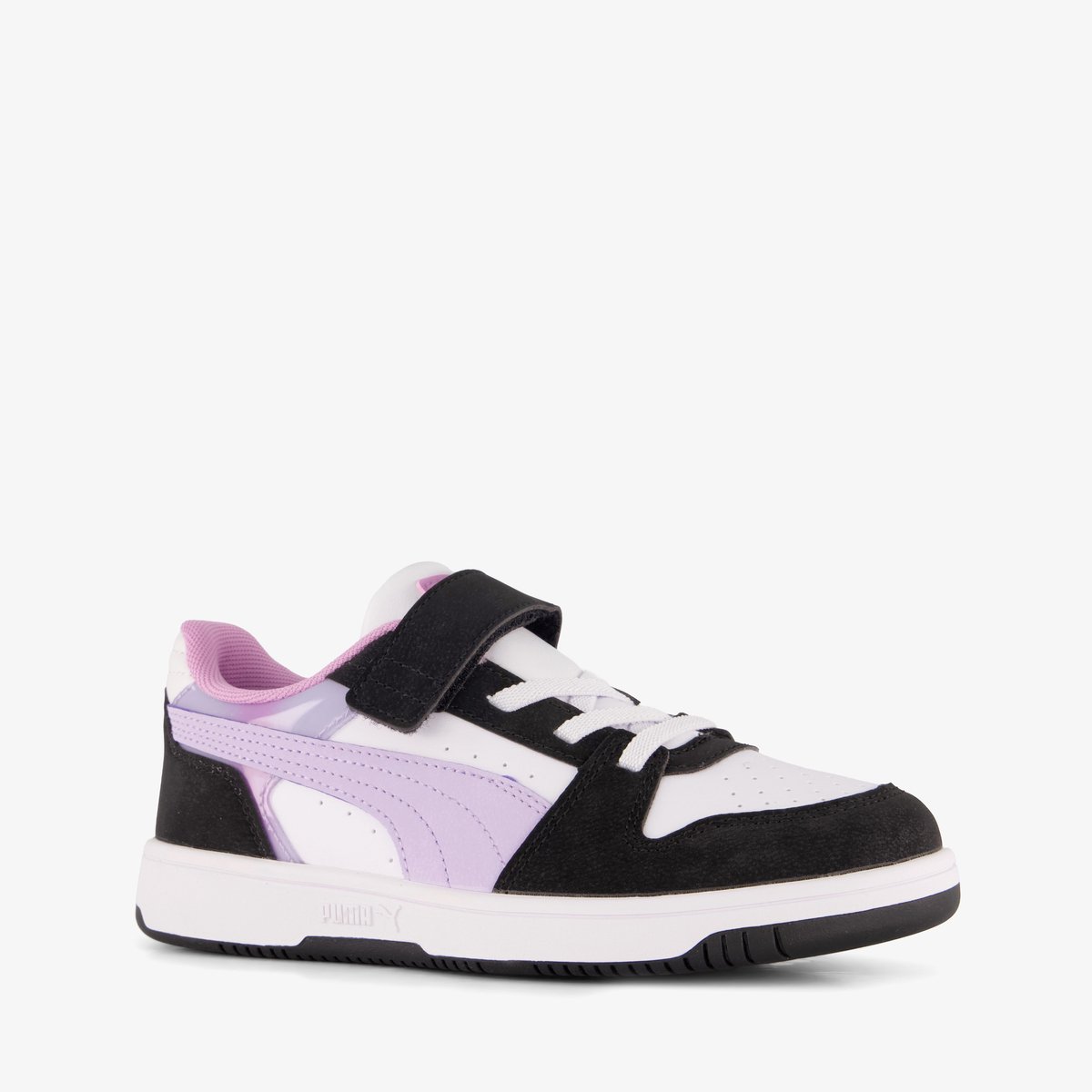 Puma Rebound Slam Lo Faded Glow AC+ meisjes sneakers – Uitneembare zool Paars